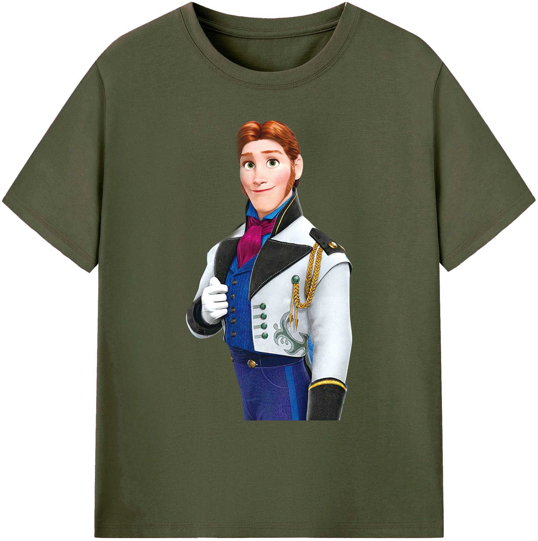 （画像用） アナと雪の女王 アンナ エルサ Frozen Anna Elsa 綿100％ メンズ半袖Tシャツ｜肌触りやわらか＆通気性